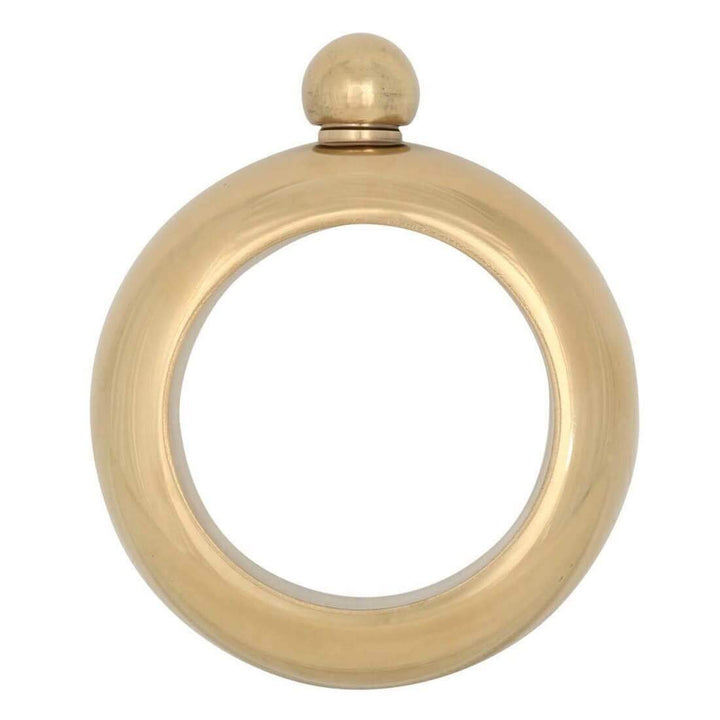 Stylish Stainless Steel Hip Flask Party Bangle Bracelet 125ml Gold
