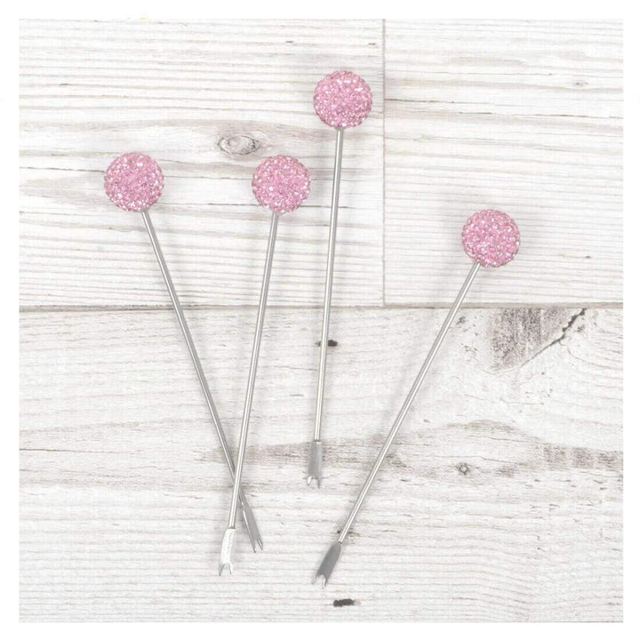 Set of 4 Stainless Steel Picks Party Food Cocktail Olives