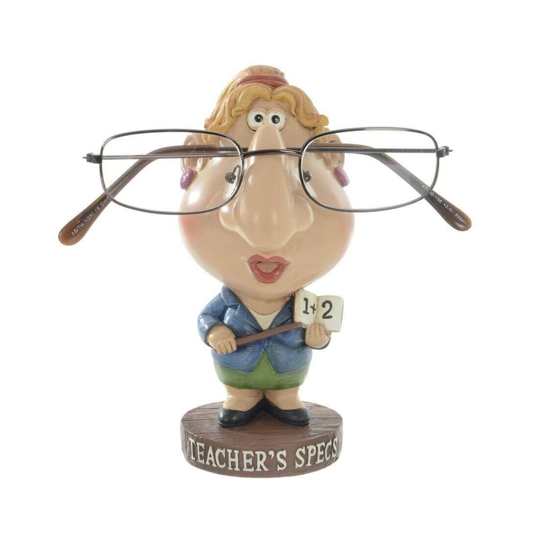 Woman Teachers Specs Novelty Reading Glasses Holder Stand Figure