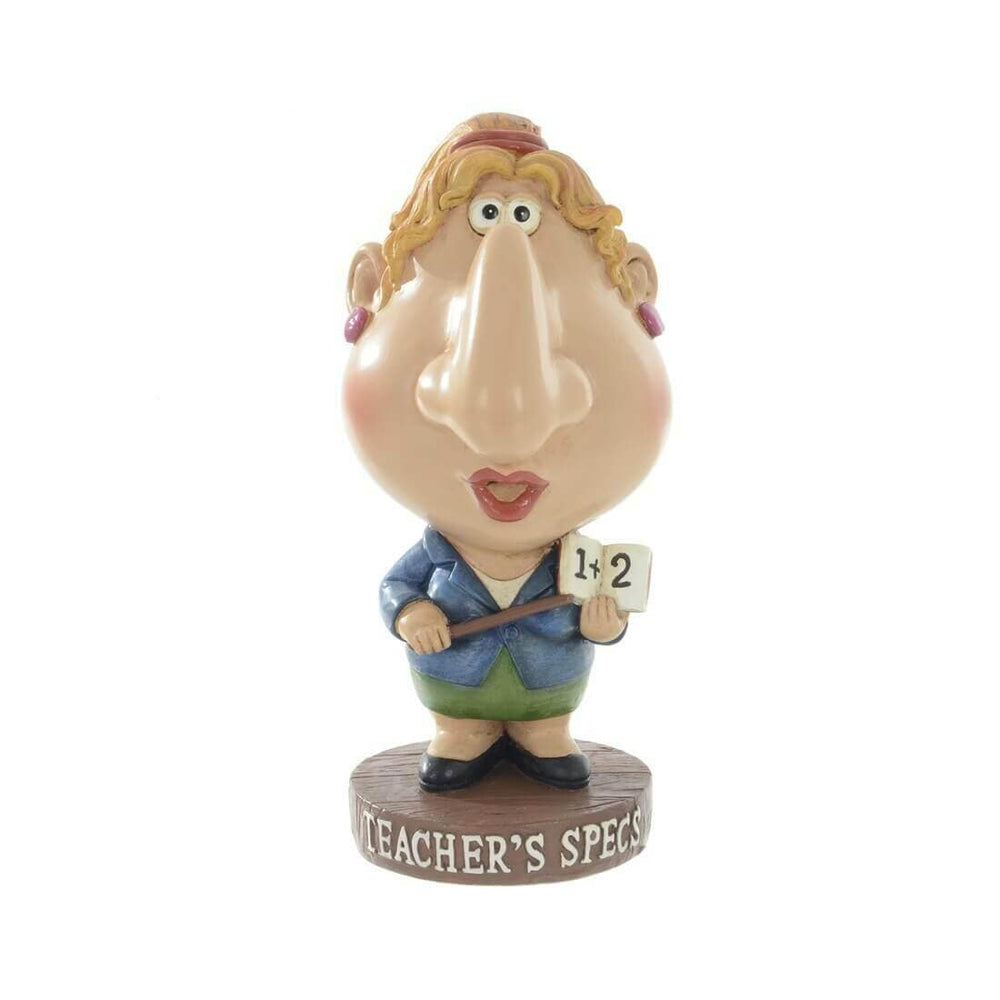 Woman Teachers Specs Novelty Reading Glasses Holder Stand Figure