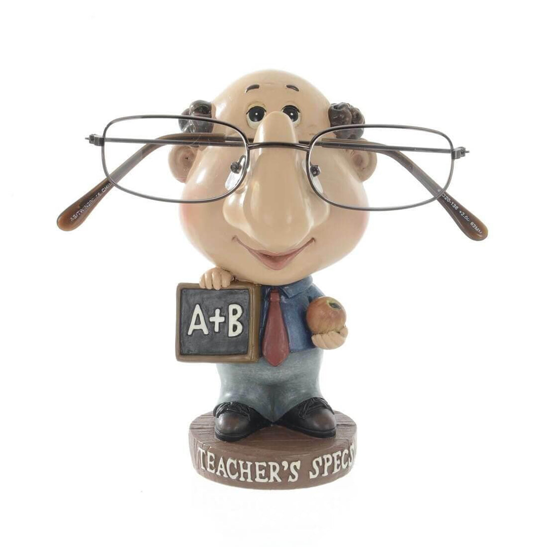 Man Teachers Specs Novelty Reading Glasses Holder Stand Figure