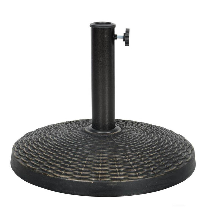 Azuma Weighted Parasol Base Stand Support Rattan Style Resin Bronze / 12kg