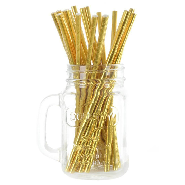 250 Eco Friendly Recyclable Paper Straws Gold Silver Rose Gold