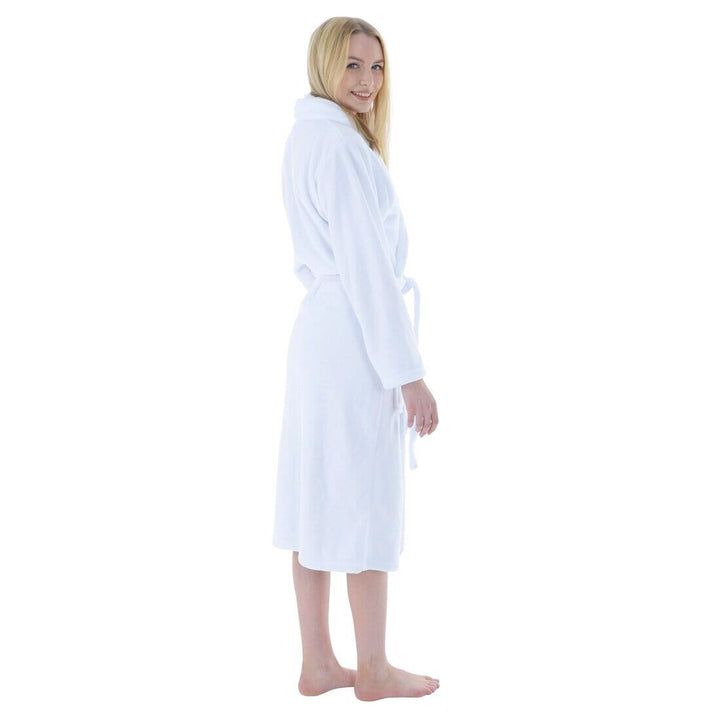Autumn Faith Womens Deluxe Plush Robe With Pockets And Belt