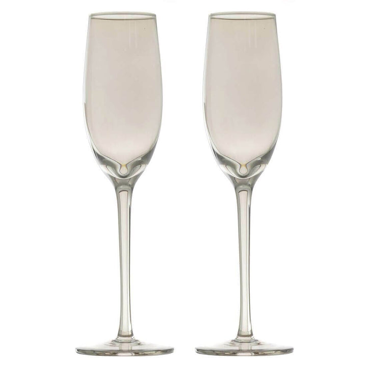 2pk Shimmer Iridescent Prosecco Glasses Grey/Pink/Blue Grey