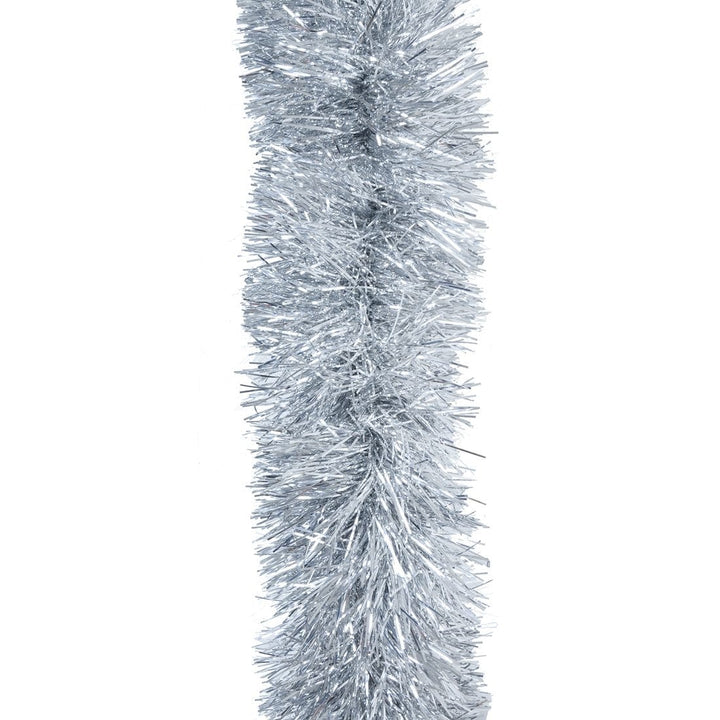 2m Luxury Extra Thick 10 Ply Tinsel Christmas Decoration Silver
