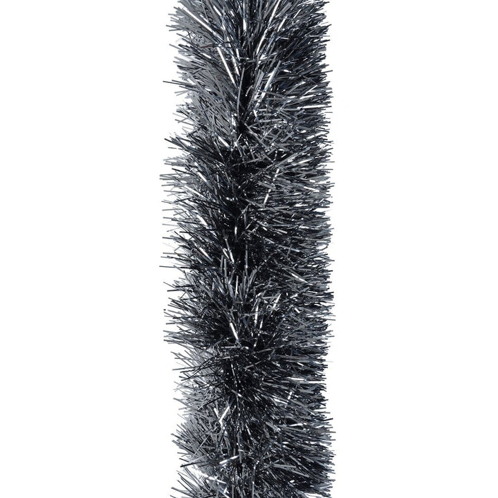 2m Luxury Extra Thick 10 Ply Tinsel Christmas Decoration Gunmetal