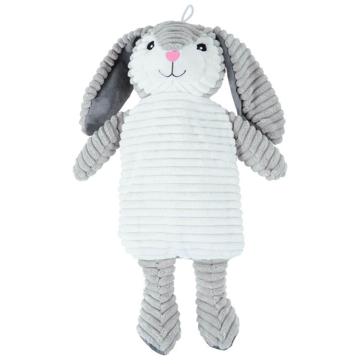 Hot Water Bottle Novelty Plush Animal Padded Cover 750ml Rabbit - Grey