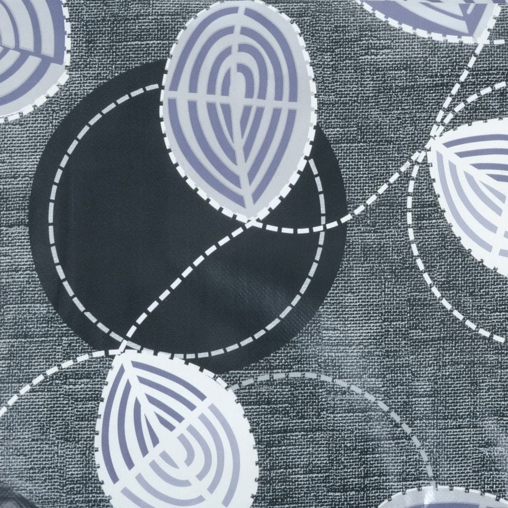 Monochrome Swirl Large Tablecloth Wipe Clean PVC Table Cover