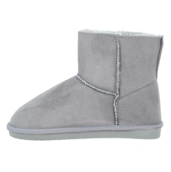 Womens Slipper Boot Luxury Microsuede Cosy Faux Fur Lining