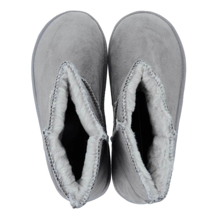 Womens Slipper Boot Luxury Microsuede Cosy Faux Fur Lining