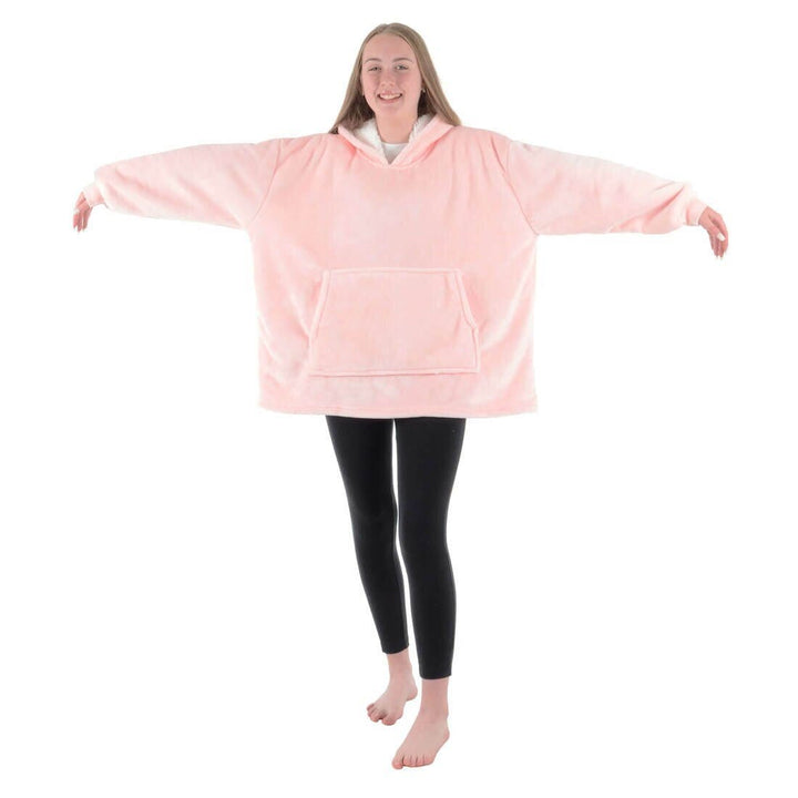 Teens Hoodie Blanket Unisex Oversized Sherpa Fleece Sweatshirt