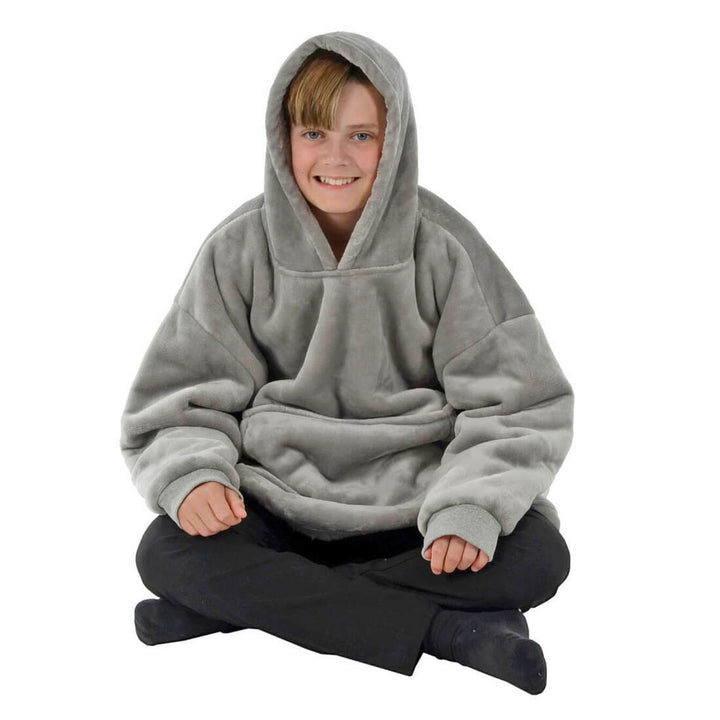 Teens Hoodie Blanket Unisex Oversized Sherpa Fleece Sweatshirt