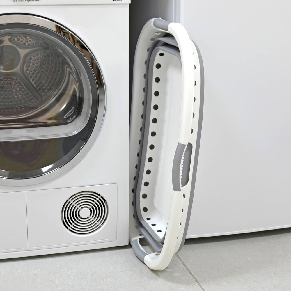 Collapsible Laundry Basket Space Saver Curved Side 37L