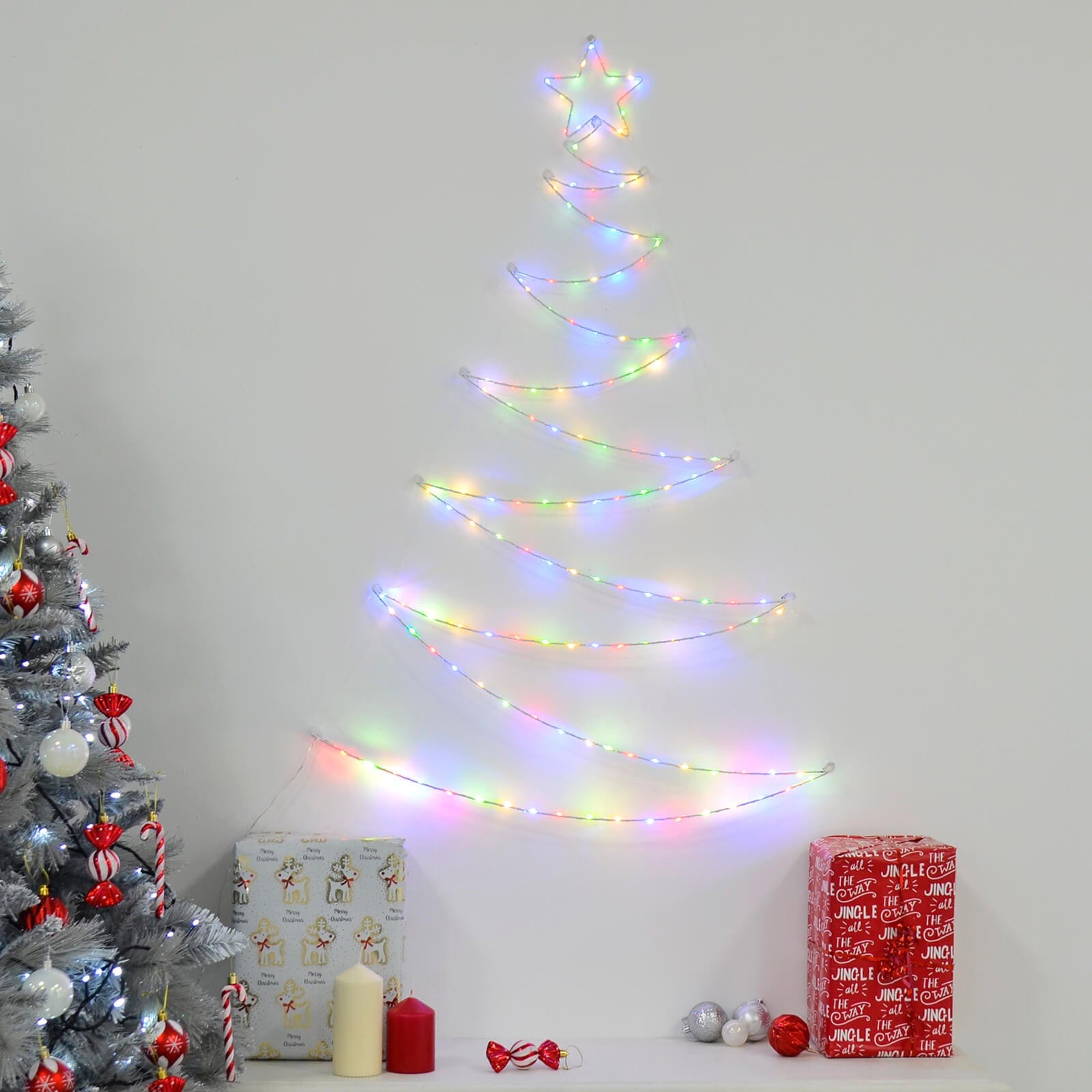 Lights in shape of christmas tree discount