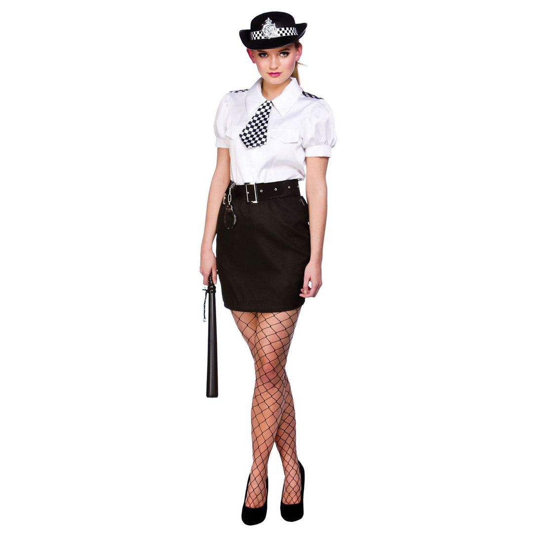 Womens Constable Cutie Fancy Dress Police Role Play Costume L (UK 18-20)