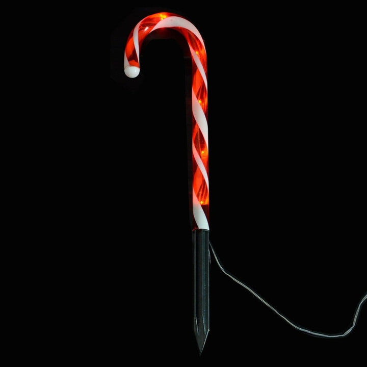 25cm Light Up Christmas Candy Canes Garden Stakes Pathway Lights