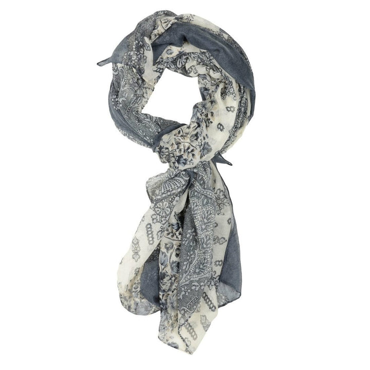 Womens Soft Monaco Printed Lightweight Sheer Scarf