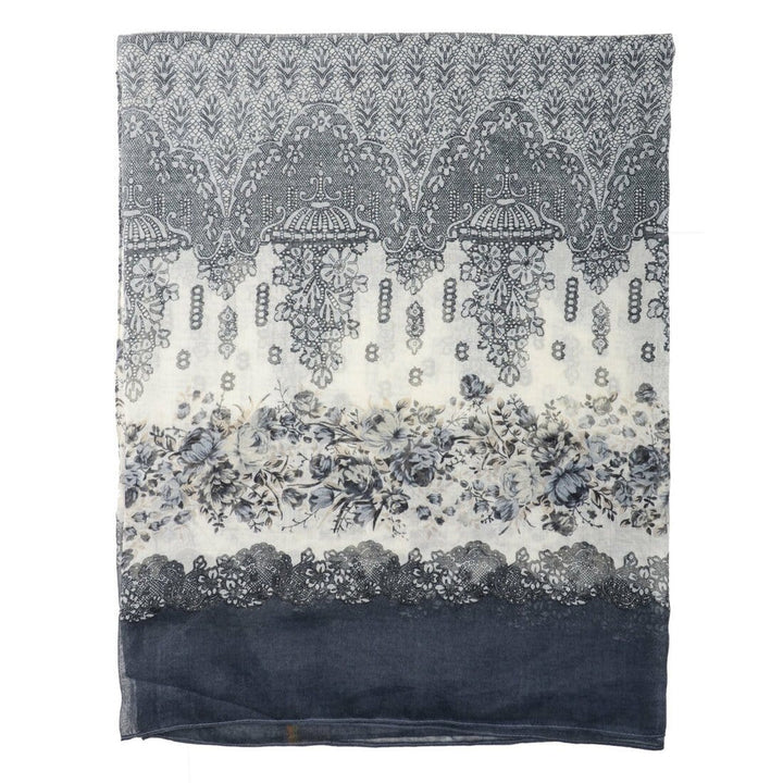 Womens Soft Monaco Printed Lightweight Sheer Scarf