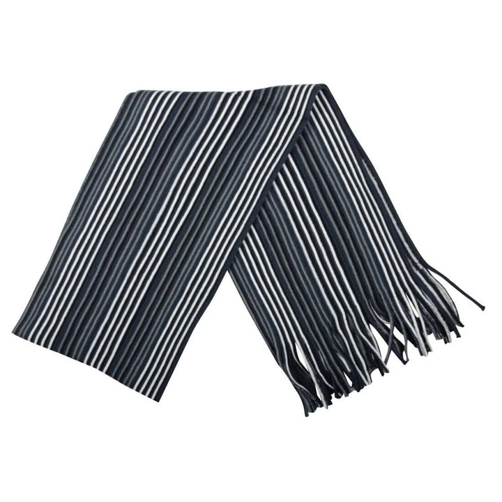 Mens Scarf Traditional Soft Knit Design With Fringe Toronto