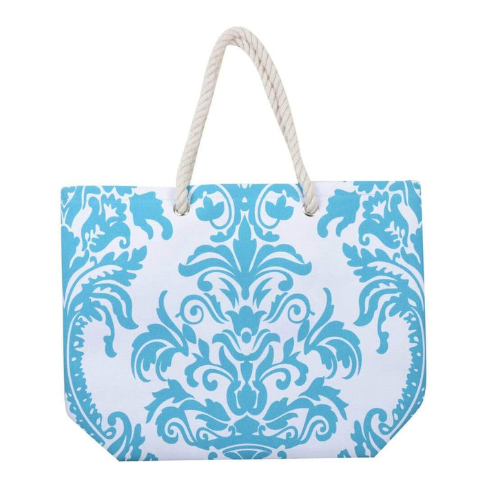 Womens Floral Canvas Beach Shoulder Bag Shopping Tote