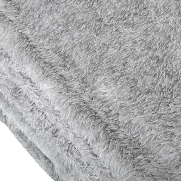 Luxury Grey Long Pile Soft Touch Blanket Throw Various Sizes 150x200cm