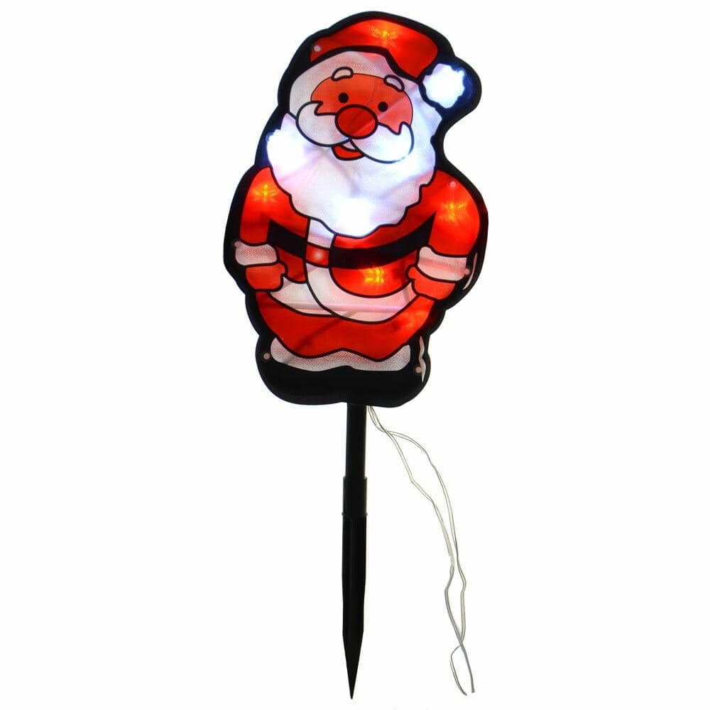 Set of 4 PVC Santa Garden Pathway christmas Lights