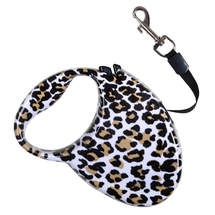 3m Pet Lead Auto Retractable Extendable Dog Training Leash Leopard