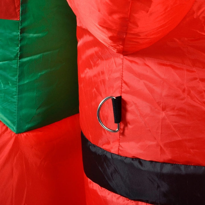 Santa Sleigh With Reindeer Inflatable Christmas Decoration