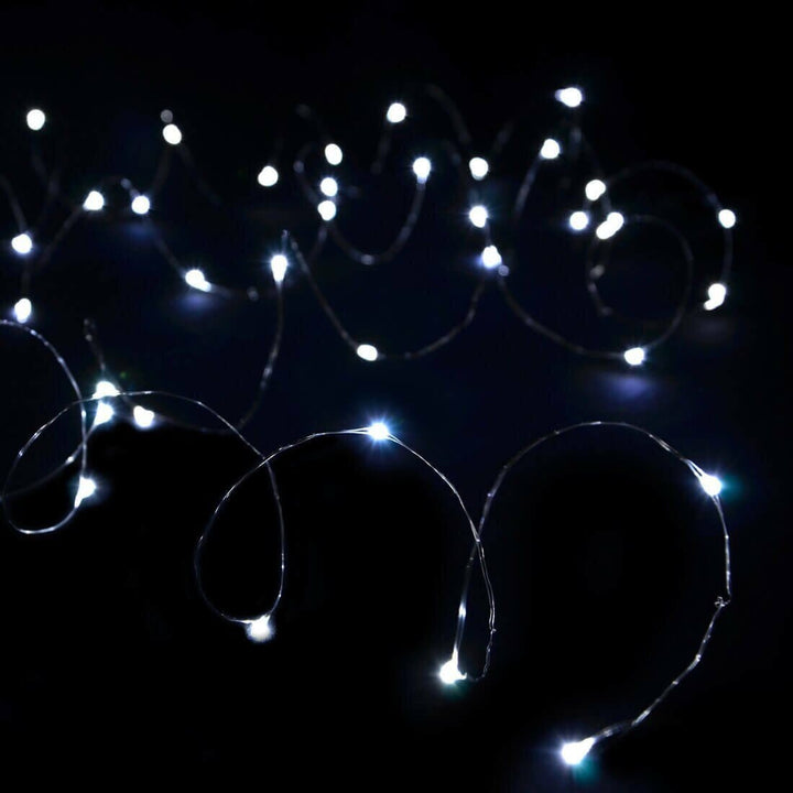 Micro LED Copper Wire Fairy Lights USB Christmas Lights Cool White / 100 LEDs