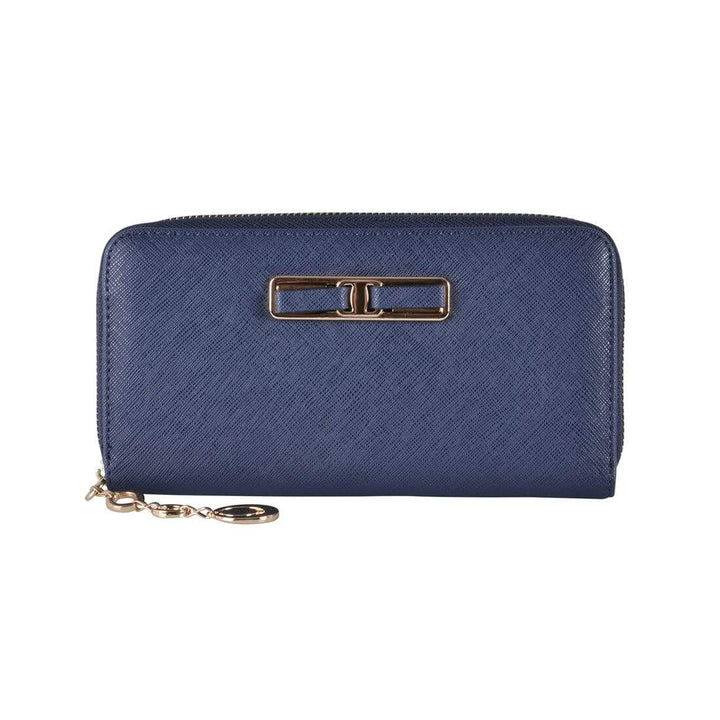 Paislee Womens Purse Faux Leather Fashion Wallet Navy