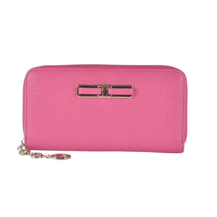 Paislee Womens Purse Faux Leather Fashion Wallet Pink