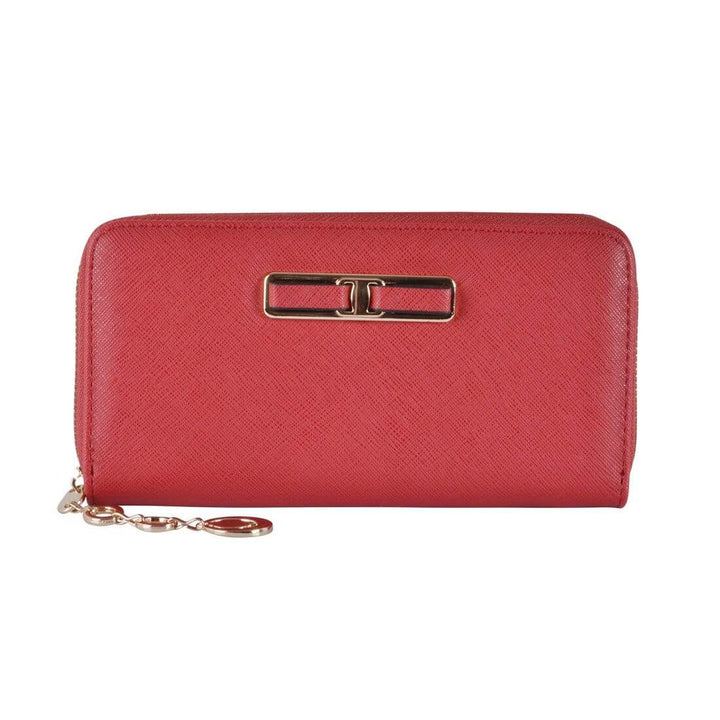 Paislee Womens Purse Faux Leather Fashion Wallet Red
