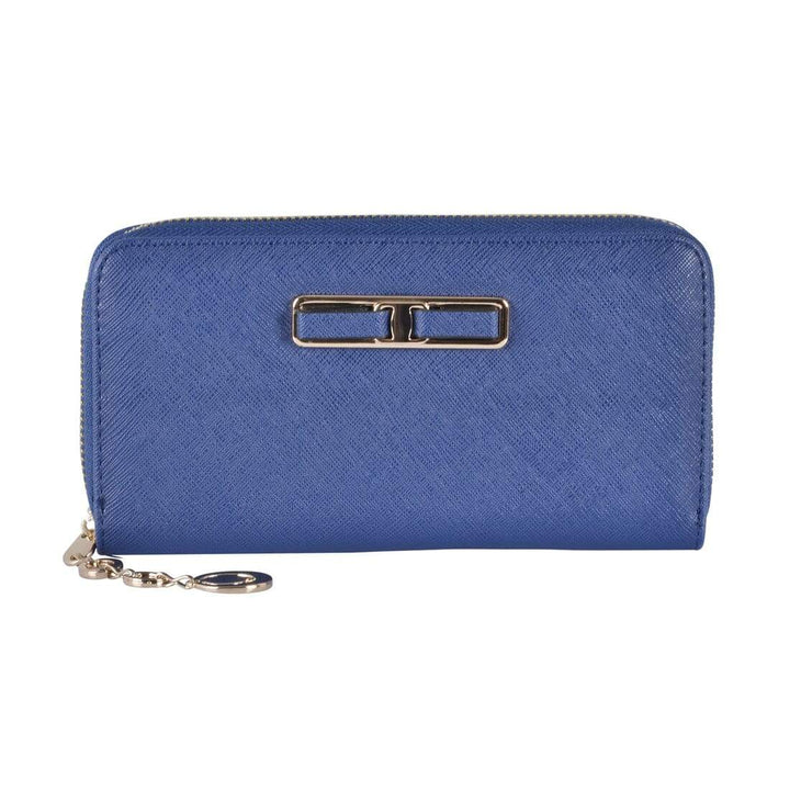 Paislee Womens Purse Faux Leather Fashion Wallet Blue