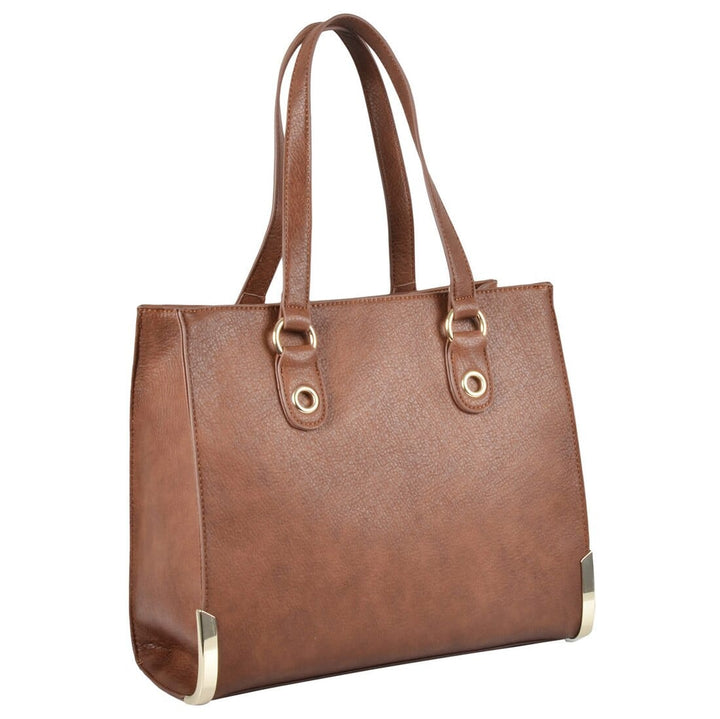 Womens Arizona PU Leather Handbag Fashion Shoulder Style Tan