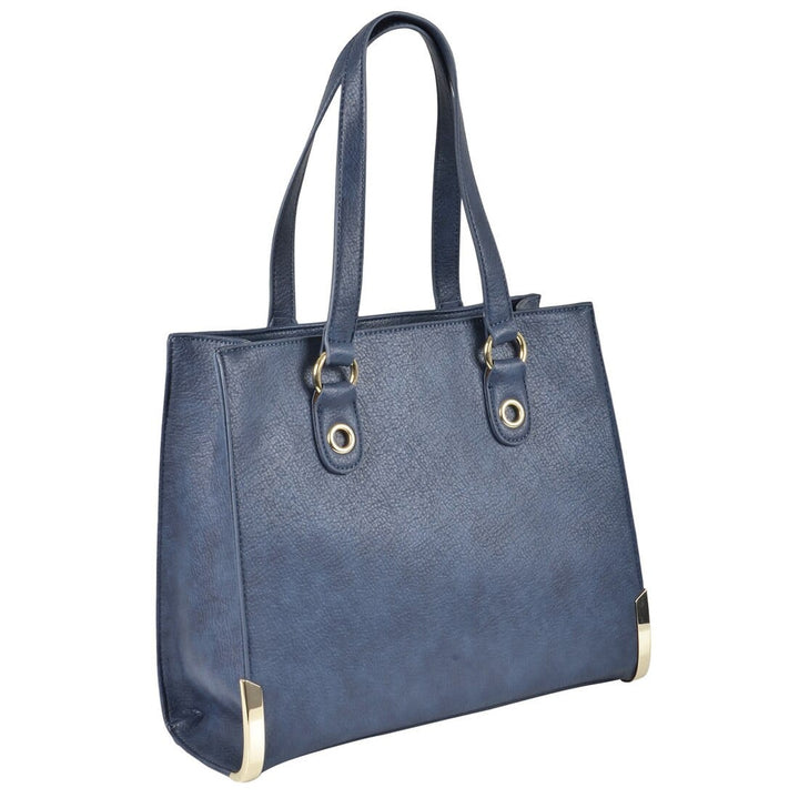 Womens Arizona PU Leather Handbag Fashion Shoulder Style Navy