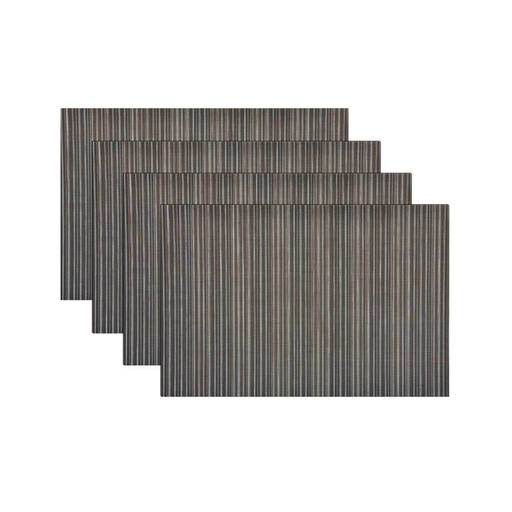 4 Woven PVC Textilene Placemats Dining Kitchen Table Mats Mocha