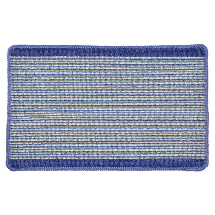 Striped Pattern Doormat 57 x 37 cm Assorted Colours Blue