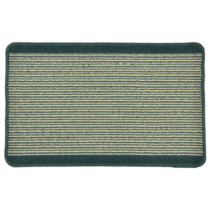 Striped Pattern Doormat 57 x 37 cm Assorted Colours Green