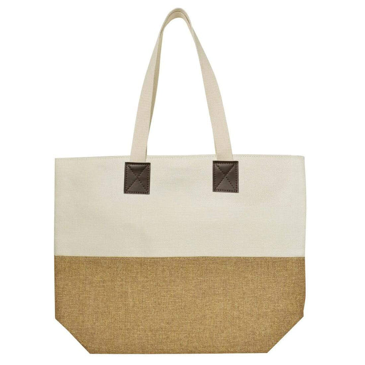 Womens Shimmer Canvas Beach Shoulder Shopping Bag Tote