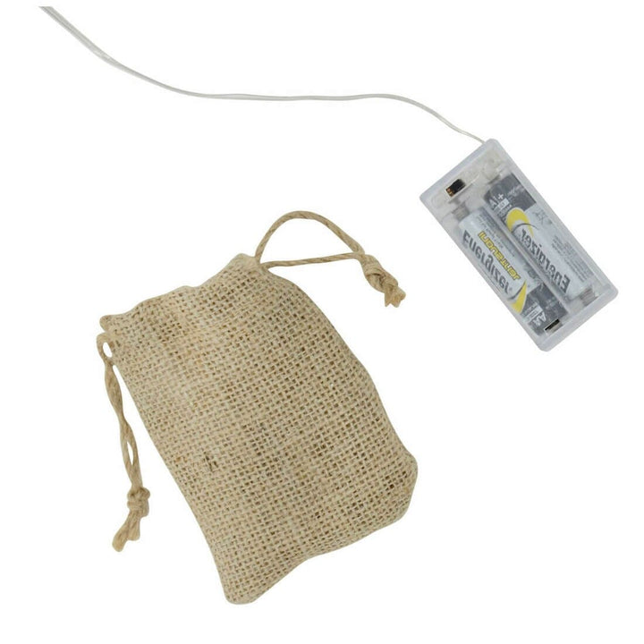 Pre-Lit Wooden Rectangle/Star Frame Christmas Decoration