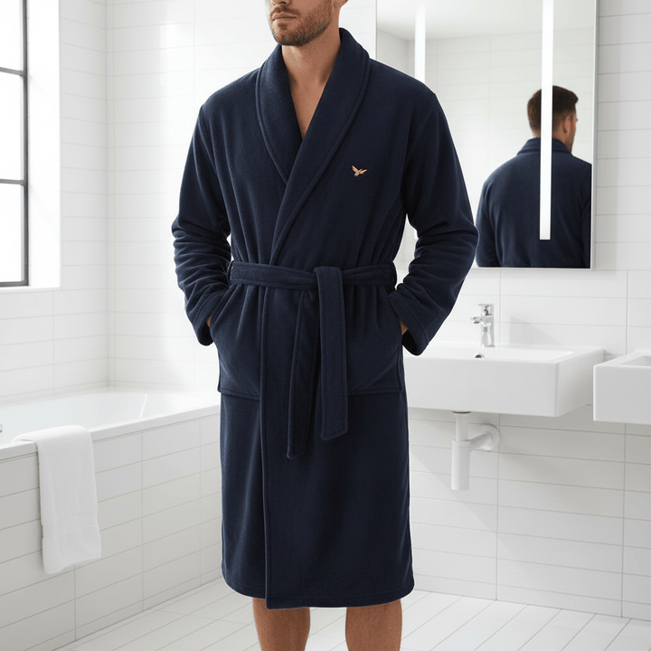 Mens Bradley Soft Fleece Dressing Gown Kensington Eastside