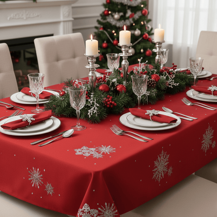 Fabric Christmas Tablecloths Table Covers / Napkins