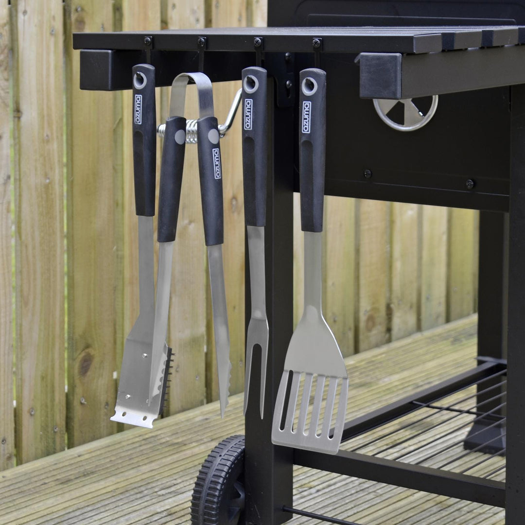 Azuma BBQ Chimney Starter & 4 Piece Tool Set Charcoal Barbecue Kit