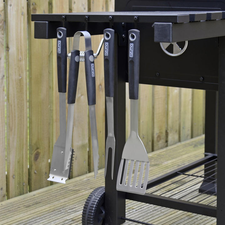 Azuma BBQ Chimney Starter & 4 Piece Tool Set Charcoal Barbecue Kit