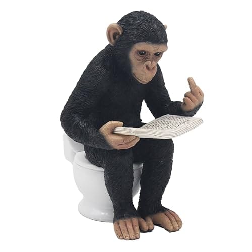Cheeky Monkey Figure Rude Chimp Ornament Adult Humour 20cm