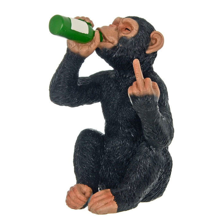 Cheeky Monkey Figure Rude Chimp Ornament Adult Humour 20cm