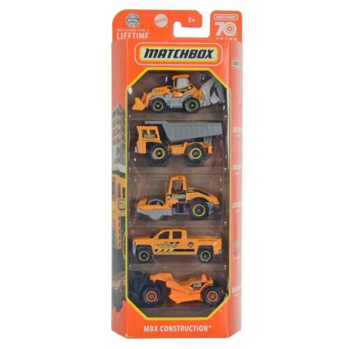Matchbox 5 Pack Vehicles Basic Series Die-Cast Metal Cars 1:64
