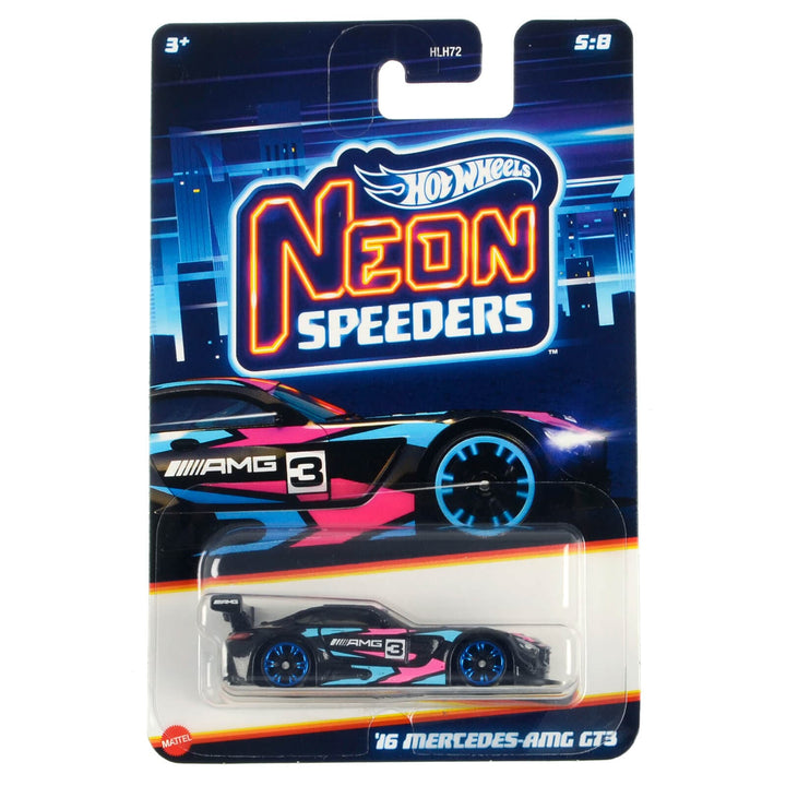 HLH72 5/8 Pink and Blue Mercedes-AMG GT3 Speeders Hot Wheels die-cast metal car