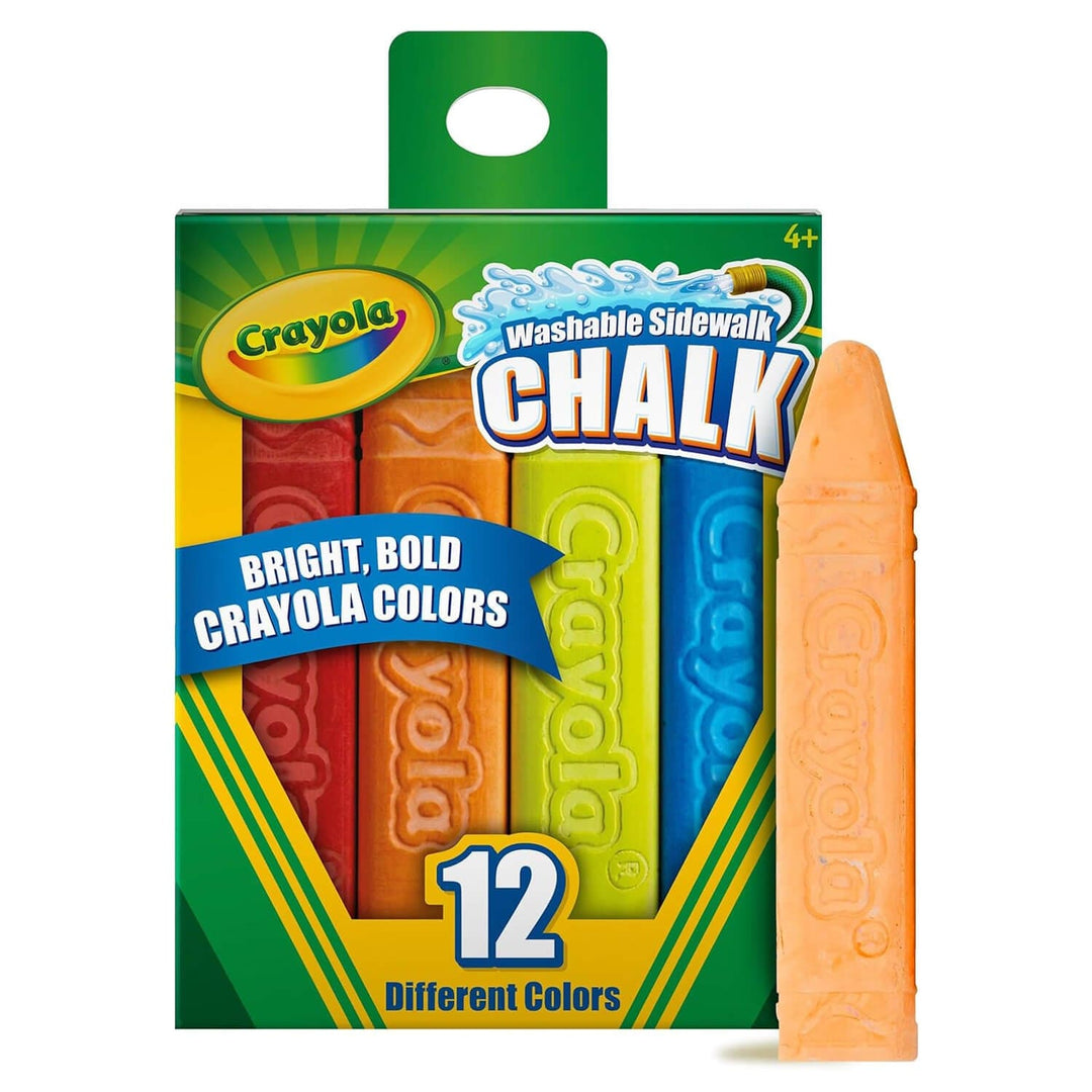 Pack of 12 washable pavement chalk in box